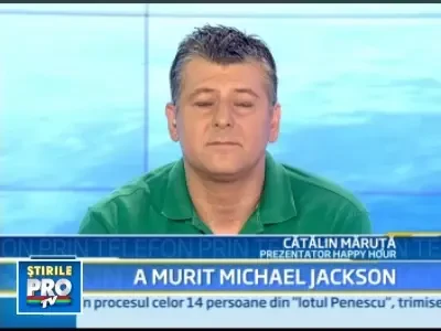 Catalin Maruta: Am crezut intotdeauna ca Michael Jackson e vesnic!