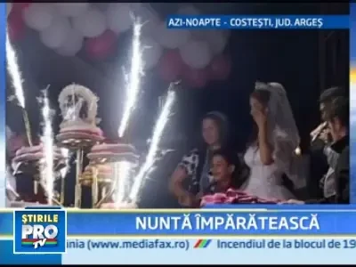 Nunta de un milion de euro, la Palatul de Arama din Costesti! VEZI VIDEO