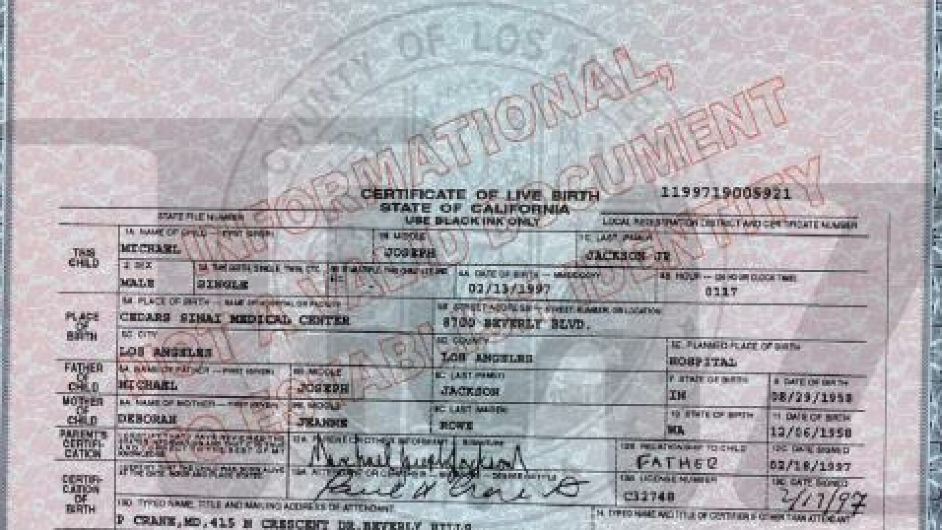 certificat de nastere