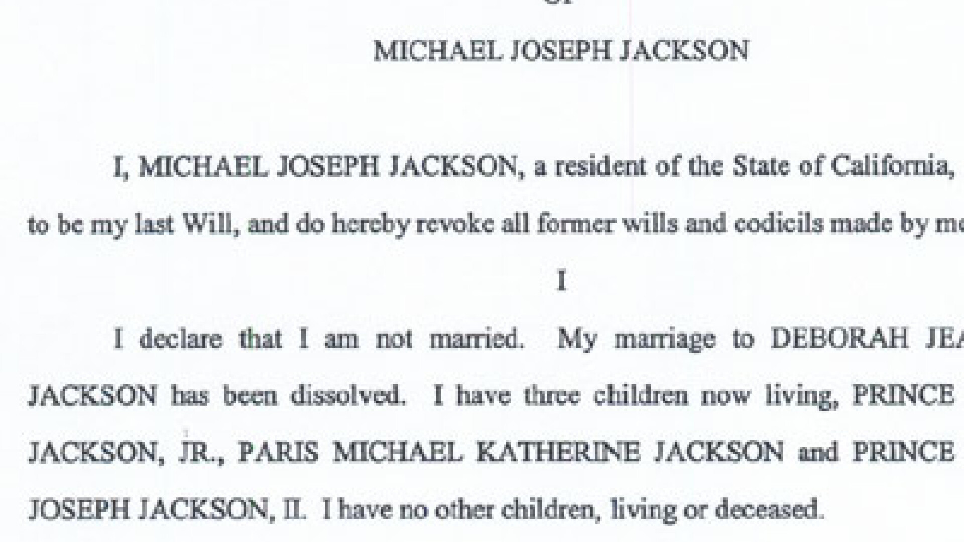 Testamentul lui Michael Jackson nu a fost validat la notar!