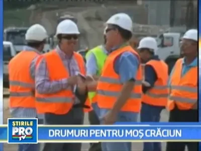 Emil Boc, in inspectie pe santierul centurii ocolitoare a Clujului