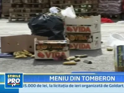 Platesc ca sa manance alimente expirate si aruncate la gunoi!