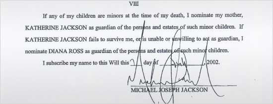 Testamentul lui Michael este un fals, anunta familia Jackson