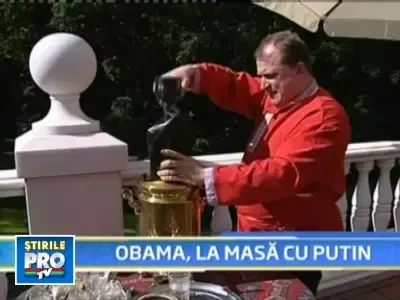 Obama, servit cu delfin afumat si caviar, la resedinta lui Putin
