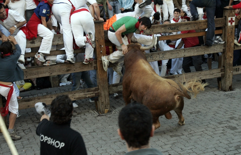 Goana spre moarte, la Pamplona: tanar ucis de un taur!