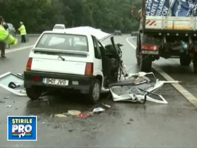 Doi morti si patru raniti, in urma unui grav accident rutier la Ciolpani