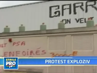 Situatie exploziva, la propriu, intr-o fabrica auto din Franta