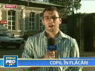 Copil de 8 ani in stare critica, dupa ce a incercat sa aprinda focul