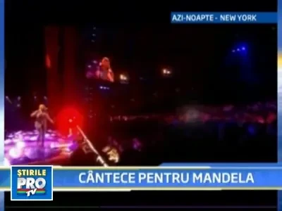 Mandela, sarbatorit la New York. Carla Bruni i-a cantat "La multi ani!"
