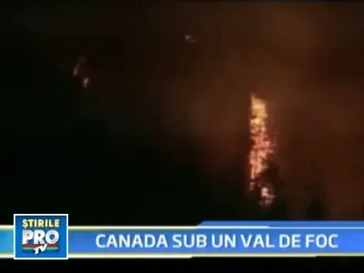 Alerta de gradul 0 in vestul Canadei! Incendiile de vegetatie fac prapad!