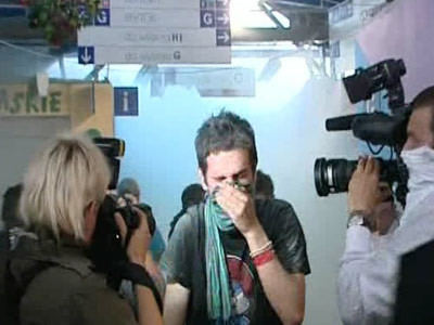 Batalie crancena in centrul Varsoviei