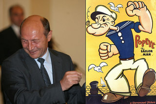 Cum ii vad romanii: Basescu - Popeye, Geoana - Tom motanul, Vadim - Tepes
