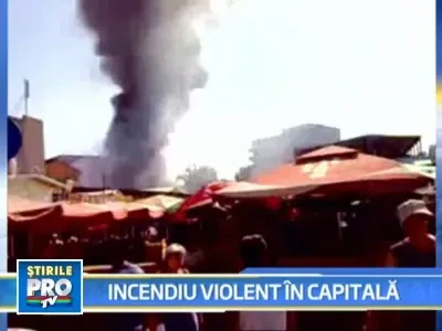 Incendiu in Capitala! Un restaurant din Piata Gorjului a ars complet!