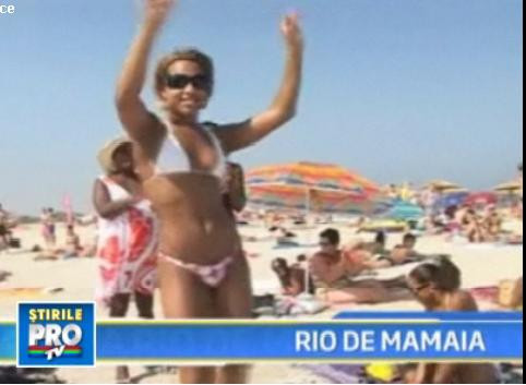 Braziliencele au ales sa se dea cu lotiune de plaja la Mamaia!