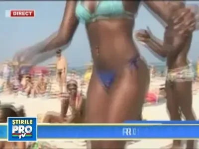 Braziliencele au ales sa se dea cu lotiune de plaja la Mamaia!