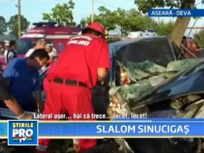 Viteza si terbilismul au bagat in spital trei tineri din Deva