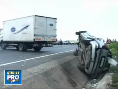 Accident inexplicabil langa Sibiu! Doua femei au ajuns la spial