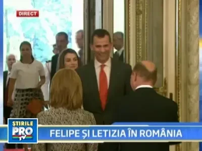 Vizita regala la Palatul Cotroceni! Printul Felipe si sotia sa, in Romania!