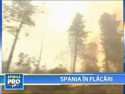 Incendii fara sfarsit in Spania: cel putin opt morti
