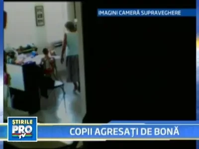 Lectie pentru parinti: copii batuti de bona!