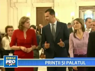 Printul Felipe si Letizia, ghidati de Roberta Anastase prin Casa Poporului