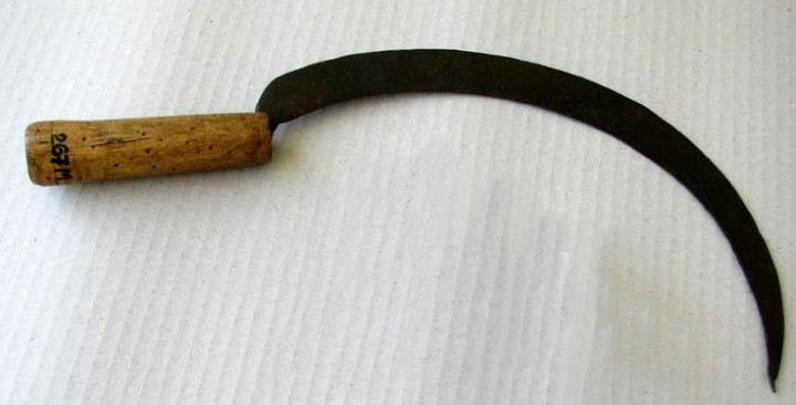 Dreptate cu secera! In capul si gatul vecinului!