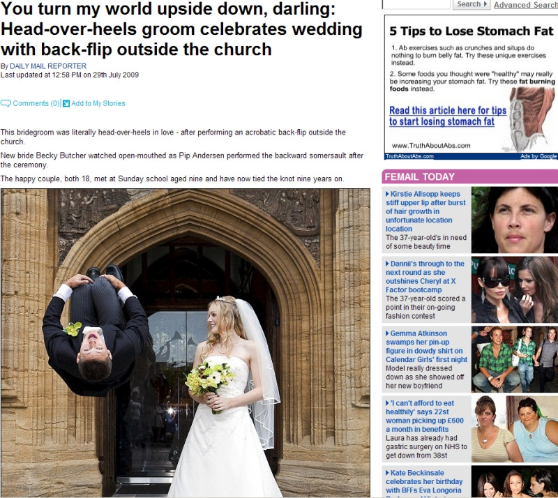 Asta da poza de album! Un mire indragostit pana peste cap!