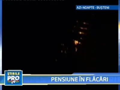 Incendiu la o cabana din Busteni! 50 de turisti, evacuati