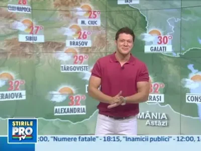 Prognoza meteo pentru urmatoarele trei zile!