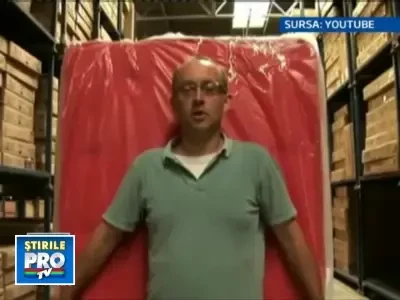 Demn de Cartea recordurilor: cel mai mare domino cu saltele!