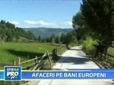 Banii europeni au transformat un drum forestier intr-o sosea moderna