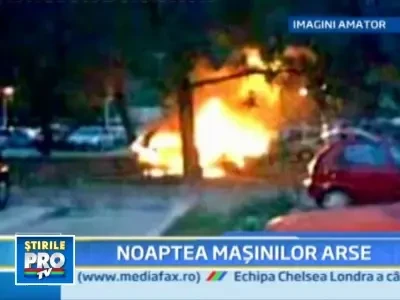 Atentie, masini in flacari! Trei vehicule au fost incendiate in Bucuresti