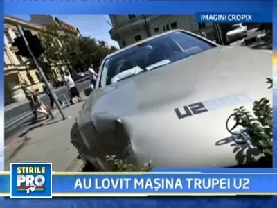 Masina trupei U2, lovita in Croatia de autoturismul unor romani