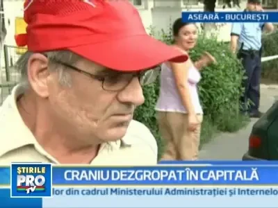 Descoperire terifianta Capitala! Un barbat a dezgropat un craniu uman!