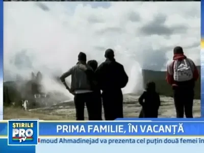 Familia Obama, in vizita la parcul national Yellowstone din Wyoming!