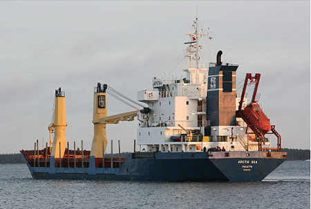 Cargo-ul Arctic Sea, gasit de marinarii rusi