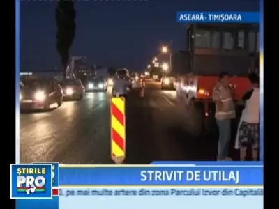 A murit calcat de un utilaj de nivelare a asfaltului!