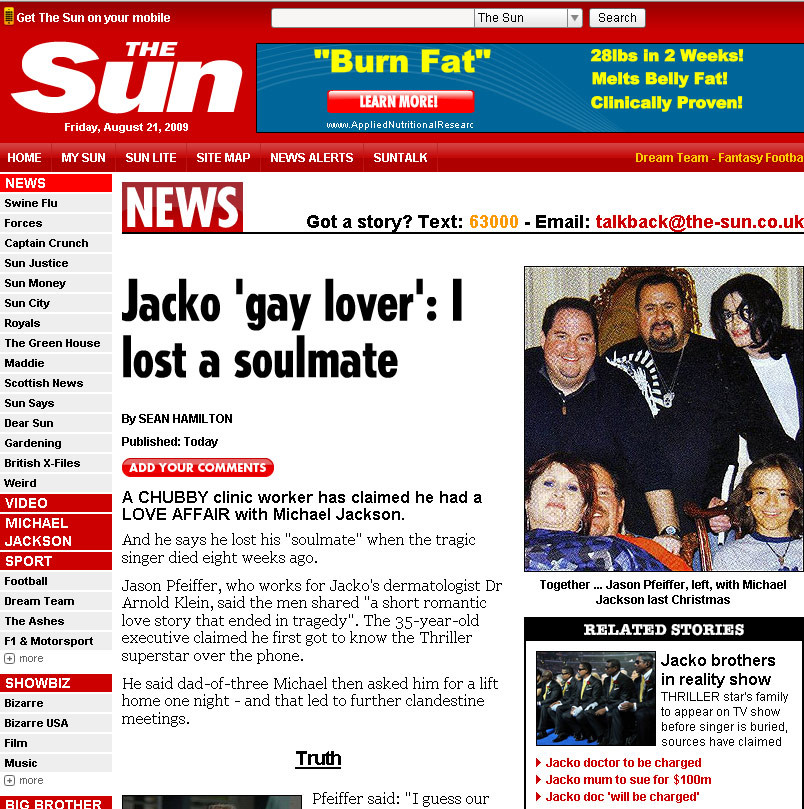 Presupusul iubit al lui Michael: Mi-am pierdut sufletul pereche!