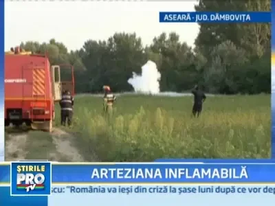 A "plouat" cu gazolina in Dambovita! O conducta magistrala, avariata!