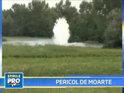 A "plouat" cu gazolina in Dambovita! O conducta magistrala, avariata!