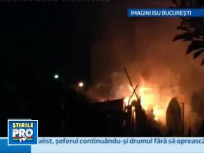 Gratar de pomina in cartierul Giulesti! S-a lasat cu incendiu...
