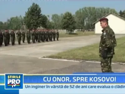 86 de militari ai batalionului de parasutisti pleaca in misiune in Kosovo