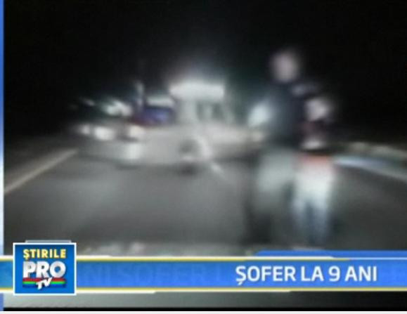 Sofer la 9 ani! A fugit cu masina parintilor!