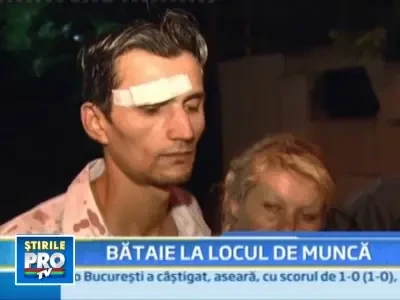 A ajuns la spital dupa ce a fost batut chiar in fabrica unde lucreaza!