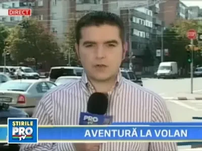 Beat si fara permis, a furat o masina si a facut praf gardul unei curti