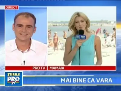 Vara s-a prelungit la malul marii! Sunt 50.000 de turisti la plaja