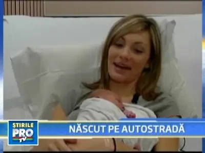 A nascut in drumul spre spital ajutata de sot!