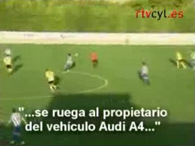 A oprit meciul cand a auzit, in difuzoare, ca i-a fost furata masina!!!