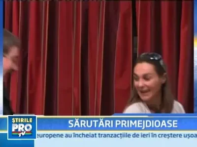 Sarutul pe obraz amenintat de gripa noua, in Franta!