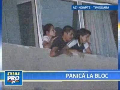 Foc intr-un bloc din Timisoara!